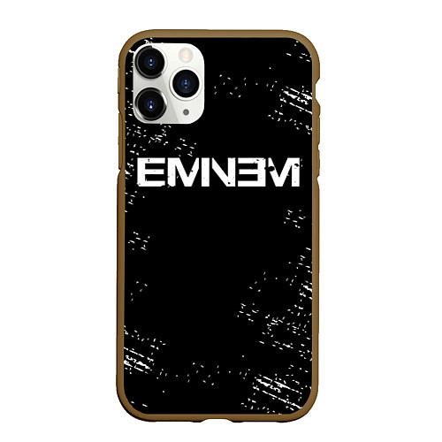 Чехол iPhone 11 Pro матовый EMINEM / 3D-Коричневый – фото 1