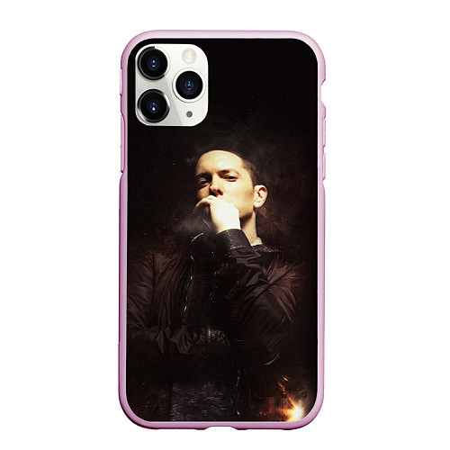 Чехол iPhone 11 Pro матовый EMINEM / 3D-Розовый – фото 1