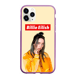 Чехол iPhone 11 Pro матовый BILLIE EILISH, цвет: 3D-фиолетовый