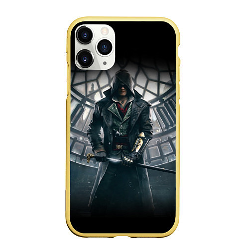 Чехол iPhone 11 Pro матовый Assassin’s Creed / 3D-Желтый – фото 1