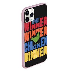 Чехол iPhone 11 Pro матовый Winner Chicken Dinner, цвет: 3D-розовый — фото 2