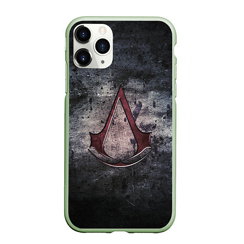 Чехол iPhone 11 Pro матовый Assassin’s Creed / 3D-Салатовый – фото 1