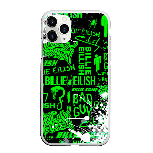 Чехол iPhone 11 Pro матовый BILLIE EILISH / 3D-Белый – фото 1