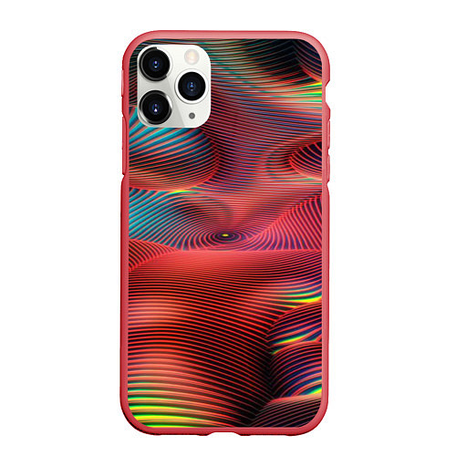 Чехол iPhone 11 Pro матовый Текста / 3D-Красный – фото 1