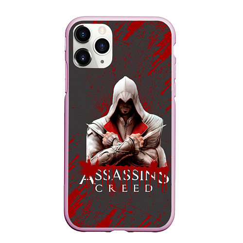 Чехол iPhone 11 Pro матовый Assassin’s Creed / 3D-Розовый – фото 1