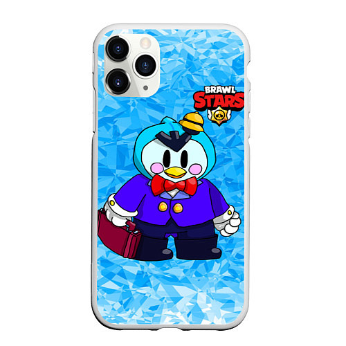 Чехол iPhone 11 Pro матовый BRAWL STARS MRP / 3D-Белый – фото 1