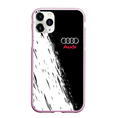 Чехол iPhone 11 Pro матовый AUDI / 3D-Розовый – фото 1