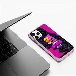 Чехол iPhone 11 Pro матовый BRAWL STARS SANDY, цвет: 3D-розовый — фото 2