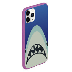 Чехол iPhone 11 Pro матовый IKEA Shark, цвет: 3D-фиолетовый — фото 2