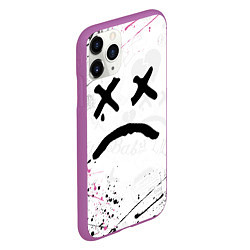 Чехол iPhone 11 Pro матовый LIL PEEP, цвет: 3D-фиолетовый — фото 2