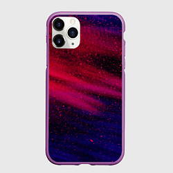 Чехол iPhone 11 Pro матовый Текстура, цвет: 3D-фиолетовый