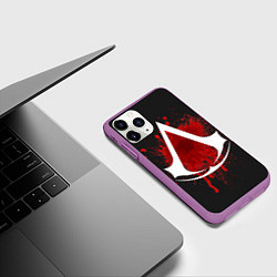 Чехол iPhone 11 Pro матовый Assassin’s Creed, цвет: 3D-фиолетовый — фото 2