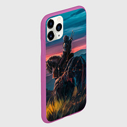 Чехол iPhone 11 Pro матовый The Witcher, цвет: 3D-фиолетовый — фото 2