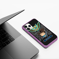 Чехол iPhone 11 Pro матовый League of Legends, цвет: 3D-фиолетовый — фото 2