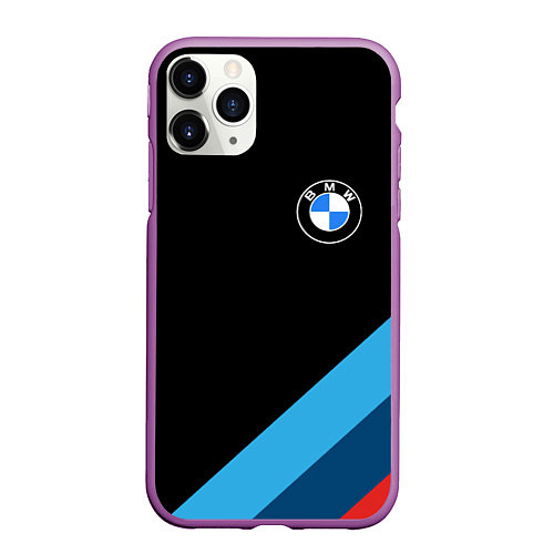 Чехол iPhone 11 Pro матовый BMW / 3D-Фиолетовый – фото 1