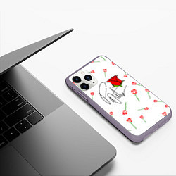 Чехол iPhone 11 Pro матовый Payton Moormeier: White Style, цвет: 3D-серый — фото 2