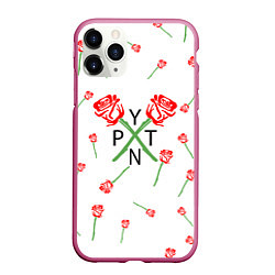 Чехол iPhone 11 Pro матовый Payton Moormeier: White Style, цвет: 3D-малиновый