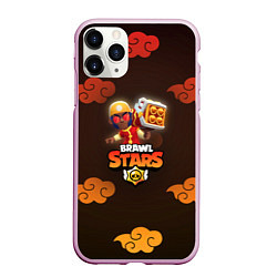 Чехол iPhone 11 Pro матовый Brawl Stars Lion Dance Brock, цвет: 3D-розовый