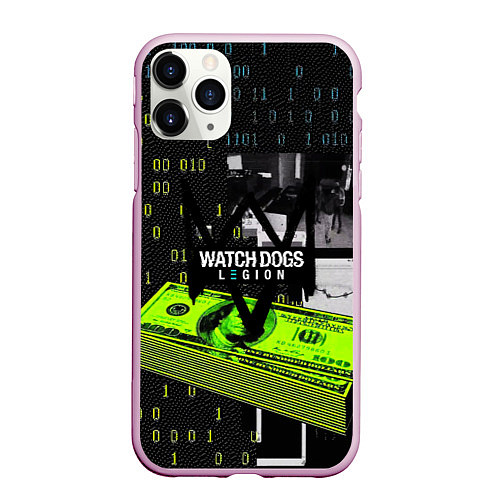 Чехол iPhone 11 Pro матовый WATCH DOGS:LEGION / 3D-Розовый – фото 1