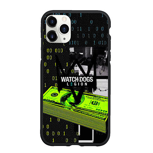 Чехол iPhone 11 Pro матовый WATCH DOGS:LEGION / 3D-Черный – фото 1