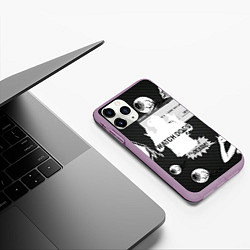 Чехол iPhone 11 Pro матовый WATCH DOGS 2, цвет: 3D-сиреневый — фото 2