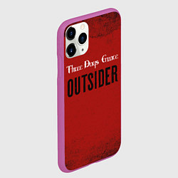 Чехол iPhone 11 Pro матовый Three days grace Outsider, цвет: 3D-фиолетовый — фото 2