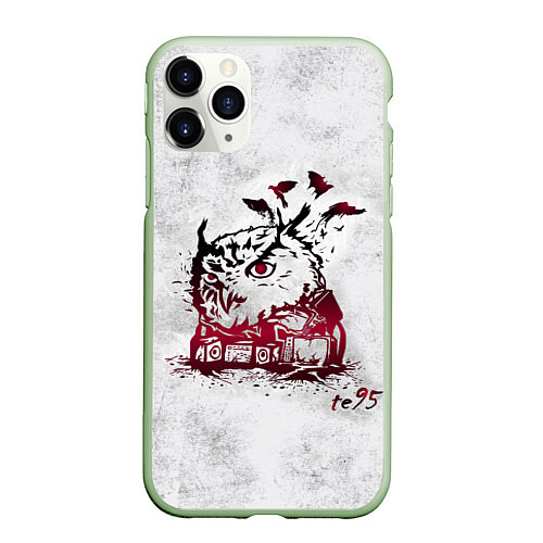 Чехол iPhone 11 Pro матовый Three Days Grace / 3D-Салатовый – фото 1