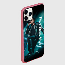 Чехол iPhone 11 Pro матовый Three Days Grace, цвет: 3D-малиновый — фото 2