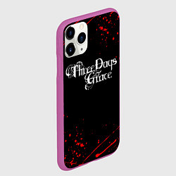 Чехол iPhone 11 Pro матовый Three Days Grace, цвет: 3D-фиолетовый — фото 2