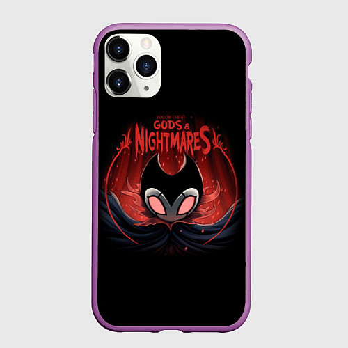 Чехол iPhone 11 Pro матовый Hollow Knight / 3D-Фиолетовый – фото 1
