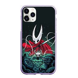 Чехол iPhone 11 Pro матовый Hollow Knight, цвет: 3D-светло-сиреневый