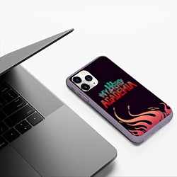 Чехол iPhone 11 Pro матовый Моя Геройская Академия, цвет: 3D-серый — фото 2