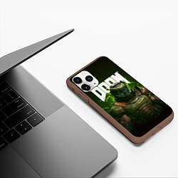 Чехол iPhone 11 Pro матовый Doom Eternal, цвет: 3D-коричневый — фото 2