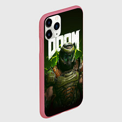 Чехол iPhone 11 Pro матовый Doom Eternal, цвет: 3D-малиновый — фото 2