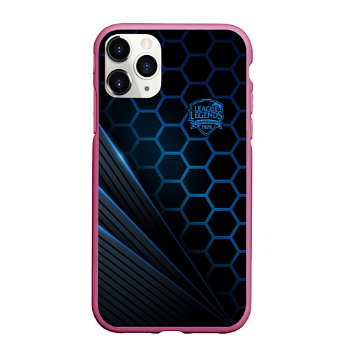 Чехол iPhone 11 Pro матовый League of Legends / 3D-Малиновый – фото 1