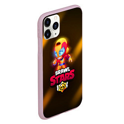 Чехол iPhone 11 Pro матовый Brawl Stars Max, цвет: 3D-розовый — фото 2