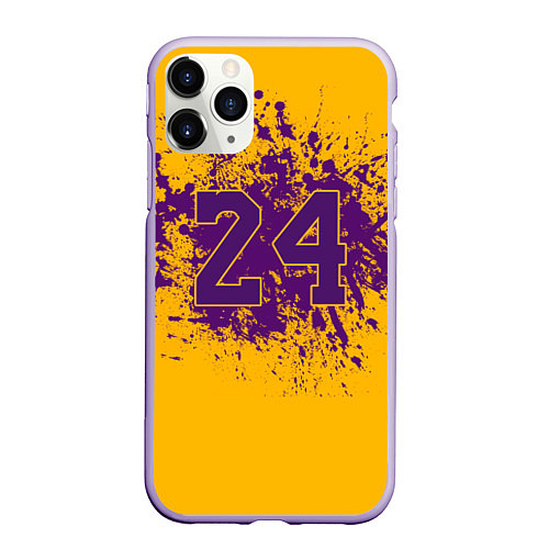 Чехол iPhone 11 Pro матовый Kobe Bryant / 3D-Светло-сиреневый – фото 1