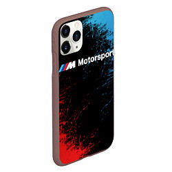 Чехол iPhone 11 Pro матовый БМВ Мотоспорт, цвет: 3D-коричневый — фото 2