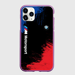 Чехол iPhone 11 Pro матовый БМВ Мотоспорт, цвет: 3D-фиолетовый