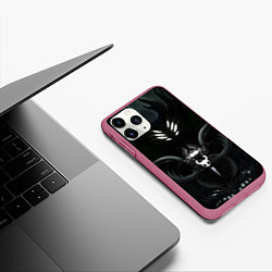 Чехол iPhone 11 Pro матовый Hollow Knight, цвет: 3D-малиновый — фото 2