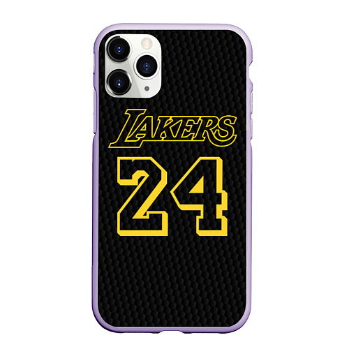 Чехол iPhone 11 Pro матовый Kobe Bryant / 3D-Светло-сиреневый – фото 1