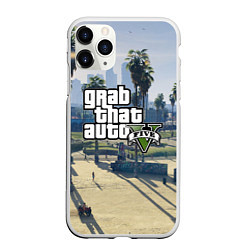 Чехол iPhone 11 Pro матовый GRAND THEFT AUTO 5