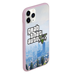 Чехол iPhone 11 Pro матовый GTA 5, цвет: 3D-розовый — фото 2