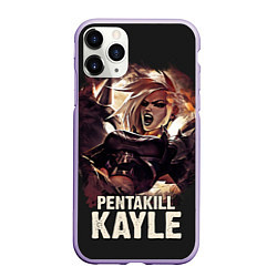 Чехол iPhone 11 Pro матовый Kayle, цвет: 3D-светло-сиреневый