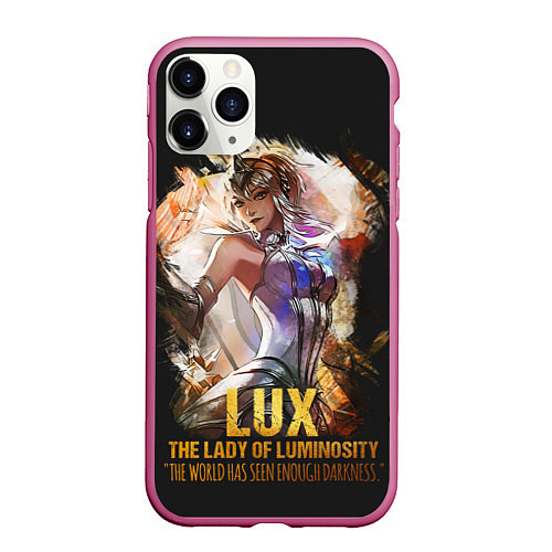 Чехол iPhone 11 Pro матовый Lux / 3D-Малиновый – фото 1