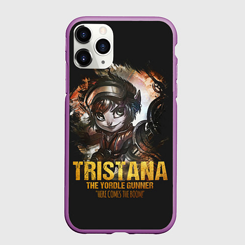 Чехол iPhone 11 Pro матовый Tristana / 3D-Фиолетовый – фото 1
