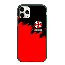 Чехол iPhone 11 Pro матовый UMBRELLA CORP, цвет: 3D-темно-зеленый