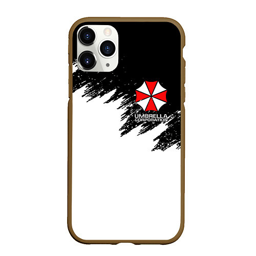 Чехол iPhone 11 Pro матовый UMBRELLA CORP / 3D-Коричневый – фото 1