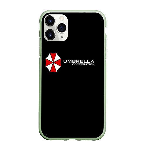 Чехол iPhone 11 Pro матовый Umbrella Corporation / 3D-Салатовый – фото 1