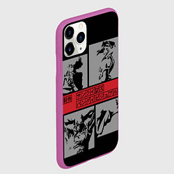 Чехол iPhone 11 Pro матовый Cowboy Bebop anime, цвет: 3D-фиолетовый — фото 2